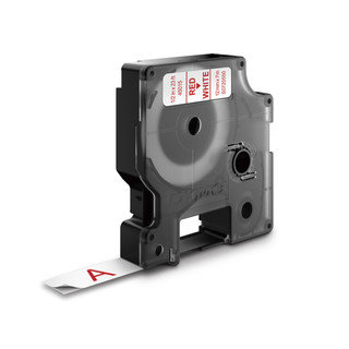 Dymo D1 Red-on-White Labels